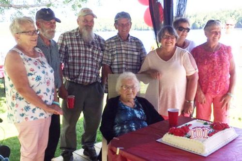 Last year Merritta enjoyed a traditional birthday party for her 101st
